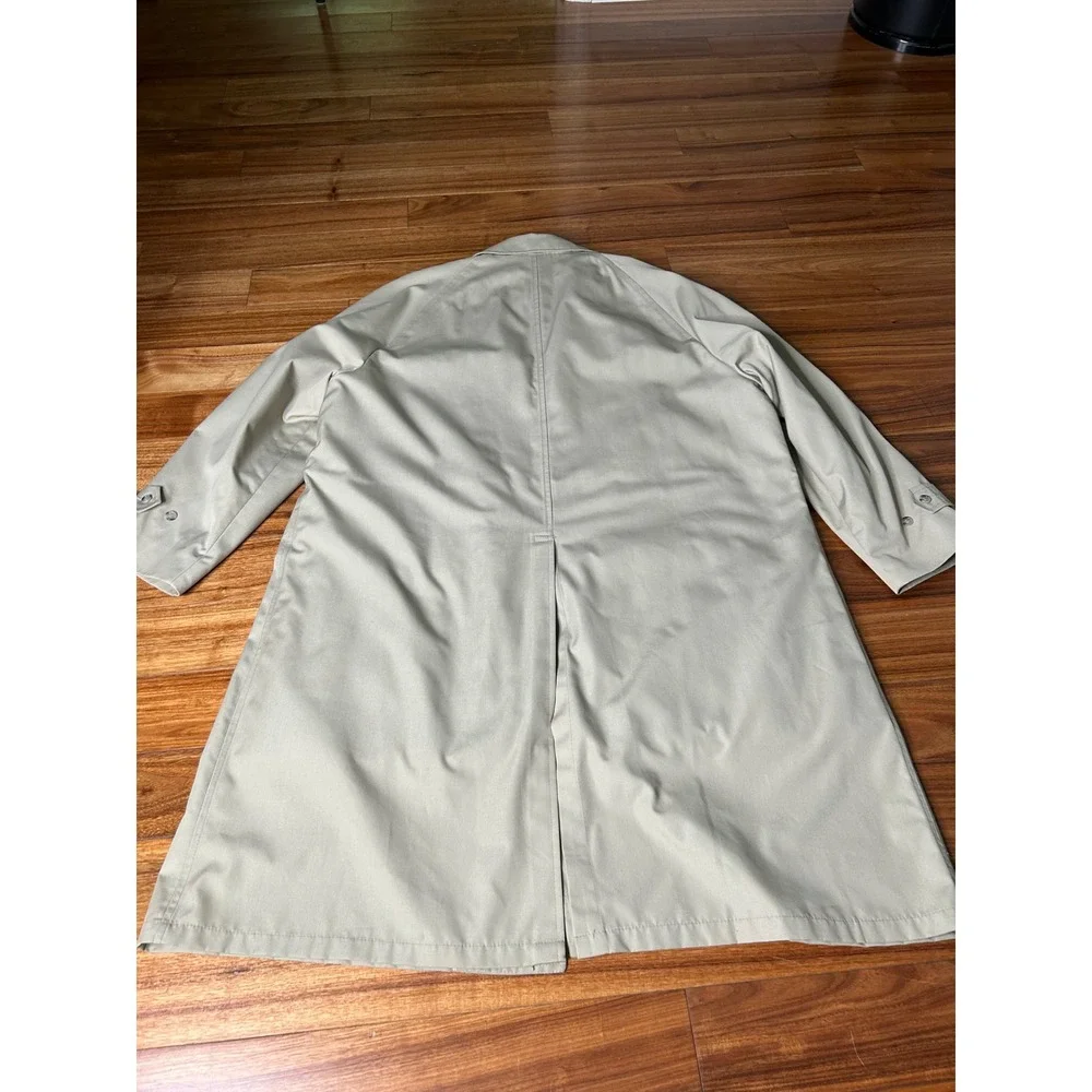 Vtg Raintamer Big Tall Beige lined Trench Coat Menswear Style Overcoat Size 50‎